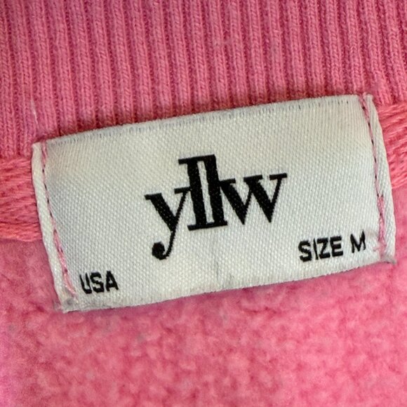 Yellow the Label Out of the Office Colorblock Oversized Sweatshirt Pink Medium - Picture 7 of 11